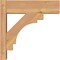Ekena Millwork Merced Block Smooth Outlooker, Western Red Cedar, 5 1/2"W x 16"D x 16"H OUT06X16X16MRC05SWR - alternate 2